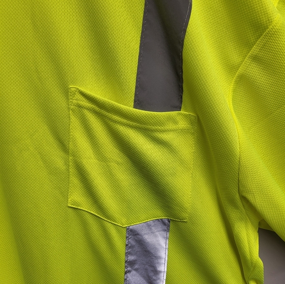 Galeton Safety T-shirt 4XL Yellow Reflective Short Sleeve Class 2 Illuminator - Picture 3 of 6